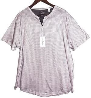 NWT ConStruct Cotton 2 Button Taupe Henley XXL